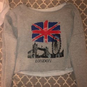 London authentic cropped sweatshirt